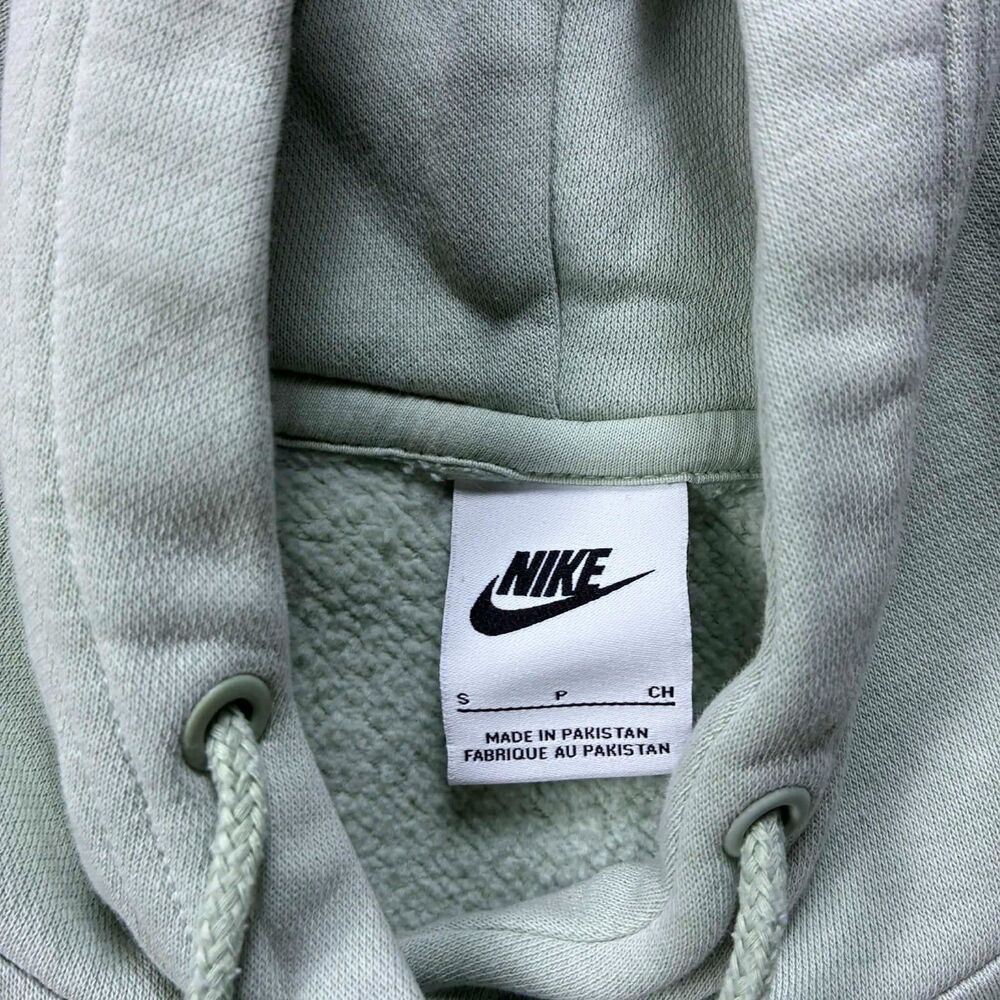 Nike Hoodie Men Small Center Swoosh Pullover Mint Travis Scott Style Fleece Logo - Picture 3 of 7